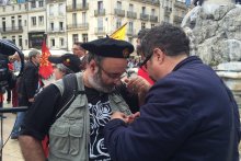 Manifestacion Anem Òc! per la lenga occitana. Montpelhièr 24 d'octòbre de 2015