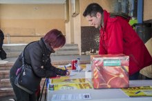 Arremassada de signatures pera independéncia. ANC Val d'Aran, Vielha 11-12 de gèr 2014