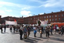 Tolosa: manifestacion de sosten a las mobilizacions contra la restanca al Bòsc de Sivens