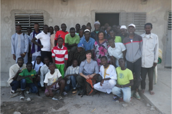 Los representants de la federacion al moment de la primièra amassada d’informacion a Saré Woudou, lo 18/01/2014