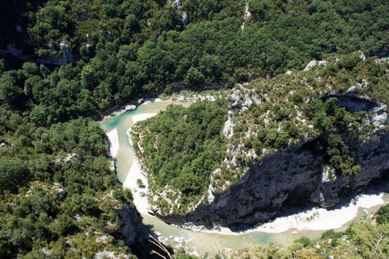 Las gòrjas de la Mescla, ont las aigas de Var e Tinea si mesclan