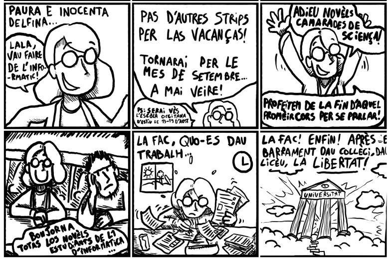 Las aventuras de Delfina, l’universitària auvernhata