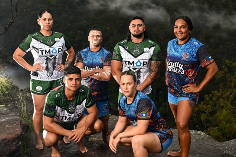 Malhòts de las esquipas Aborigèns d’Austràlia e Maòris de Nòva Zelanda per las partidas inauguralas de la sason 2025 a Parramatta lo 15 de febrièr